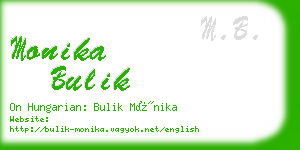 monika bulik business card